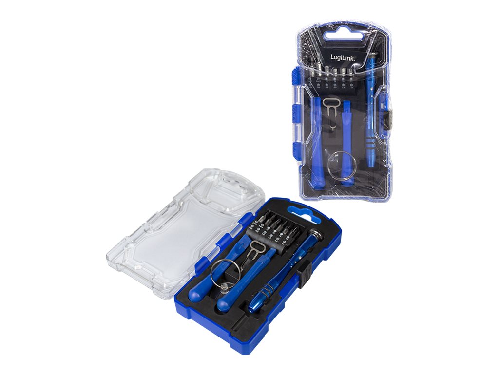 LogiLink Screwdriver set with attachable bits and accessory 17 pieces