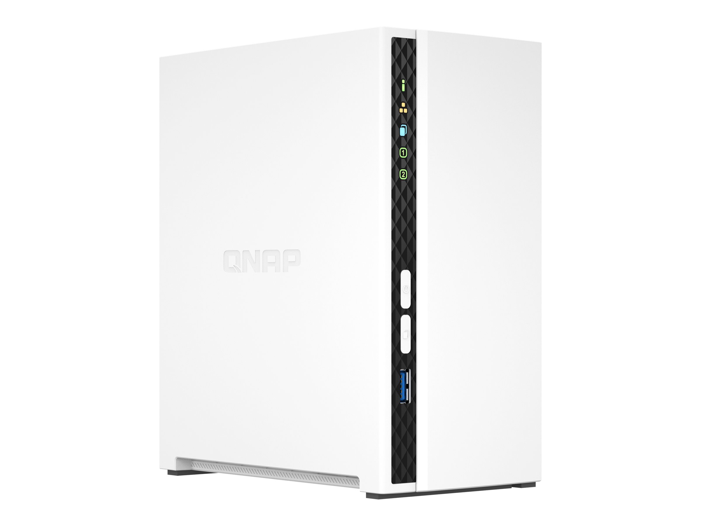 QNAP TS-233 - NAS-server - 2 bays - SATA 6Gb/s - RAID 0, 1, JBOD - RAM 2 GB - Gigabit Ethernet - iSCSI support