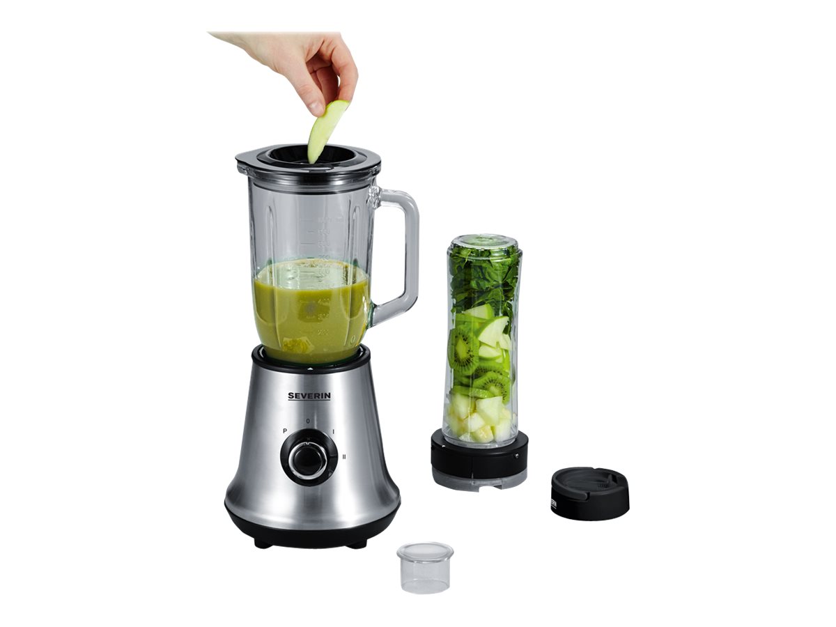 Severin SM 3737 blender med kande - 500 W, 1 l + drikkebeholder 600 ml