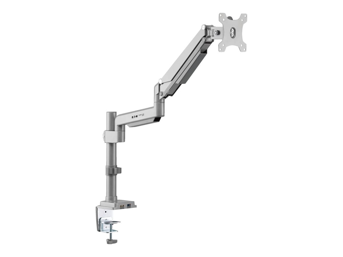 Eaton Tripp Lite Series Single-Display Flex-Arm Desktop Clamp for 17" to 32" Flat-Screen Displays - USB and Audio Ports, Aluminum Monteringssæt
