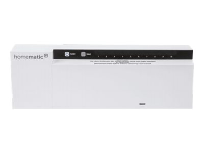 Homematic IP 142981A0, Varmeaktuator, 10 kanaler, 270 m, IP20, Hvid, Homematic