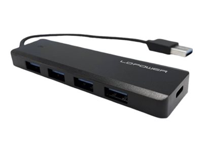 LC Power LC-HUB-U3-4-V2 - hub - 5 ports USB hub - 5 ports - Sort