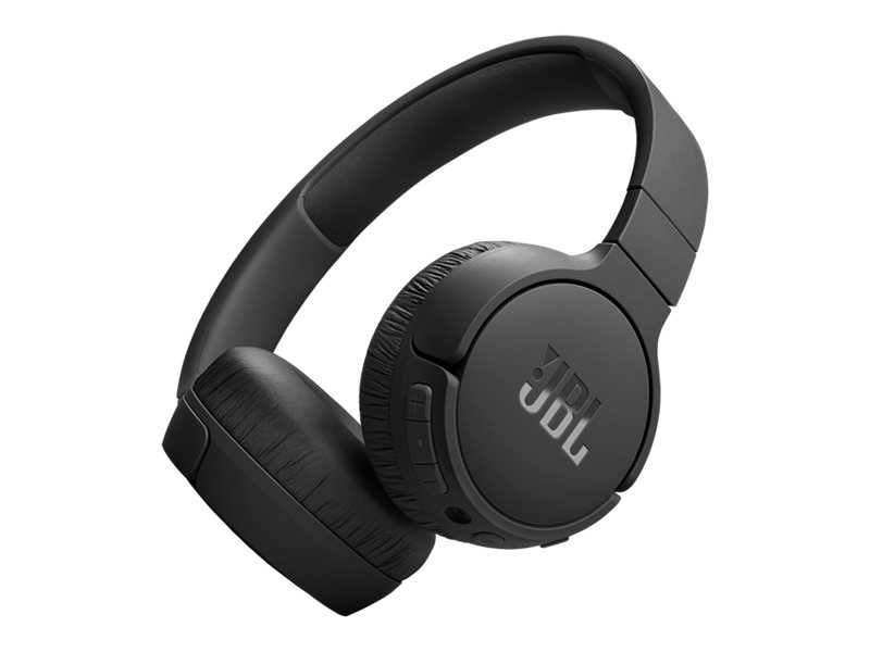 JBL TUNE 670NC - Hovedtelefoner med mik. - fuld størrelse - Bluetooth - trådløs, kablet - aktiv støjfjerning - 3,5 mm jackstik - sort