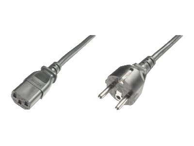 DIGITUS Power Cord Type-F (CEE 7/7) til IEC C13