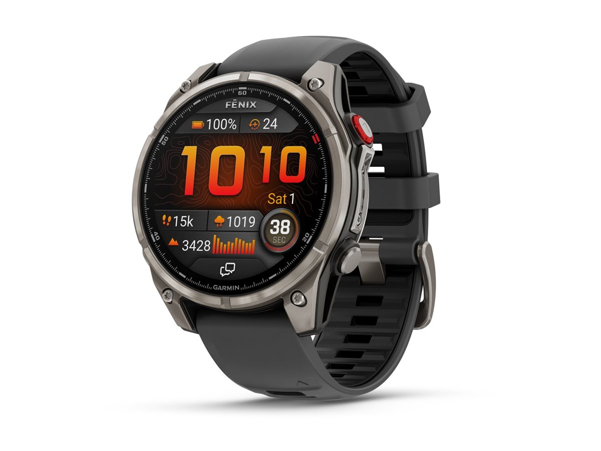 Garmin fēnix 8 Pro 47 mm AMOLED Sapphire Grå – Multisport GPS-ur med avancerede outdoor-funktioner | Løbeshop