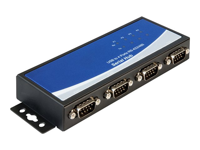 DeLOCK USB 2.0 adapter for 4 x Serial ports RS-422/485, black