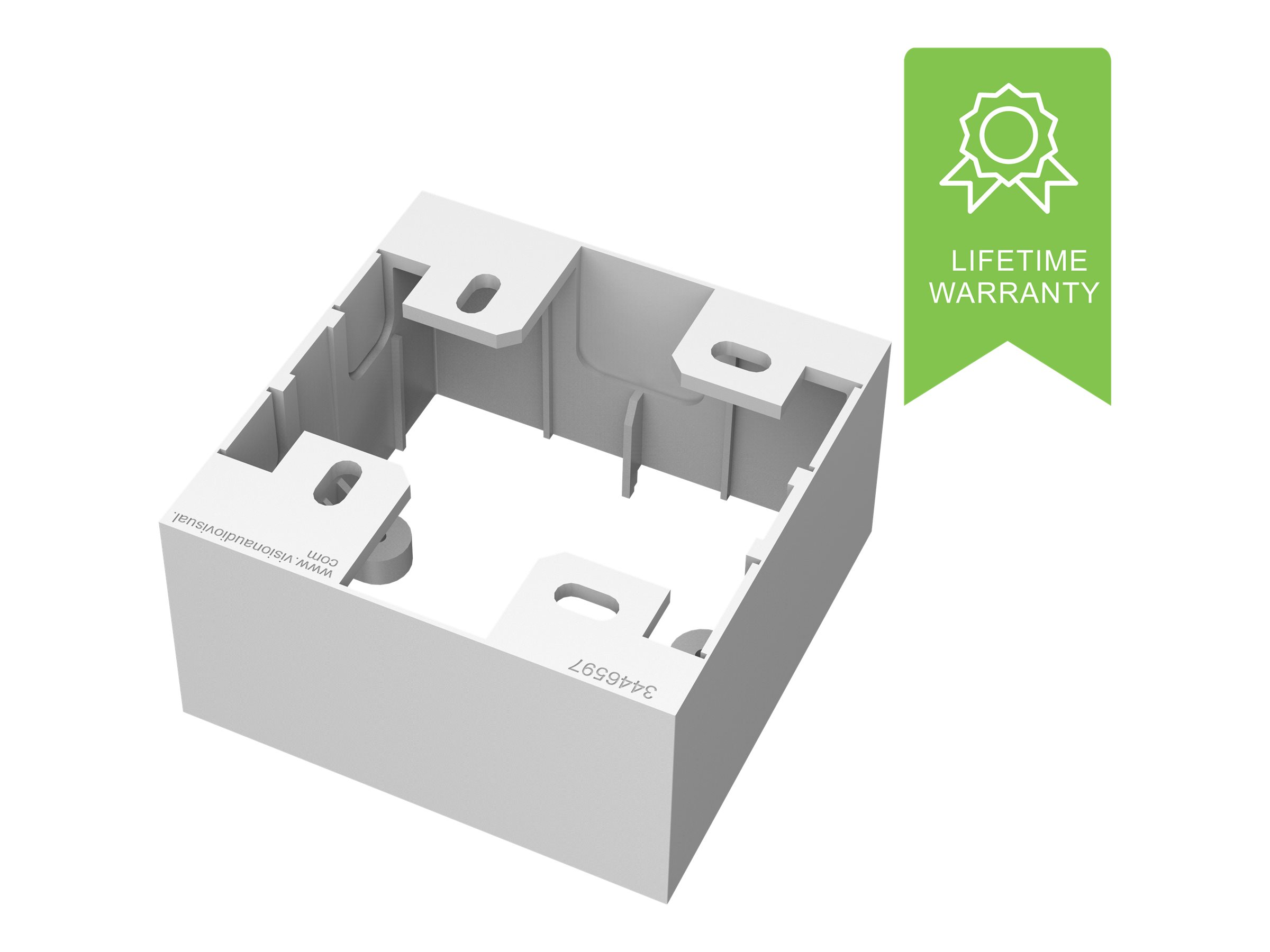 VISION TechConnect 3 1-Gang UK Backbox Hvid