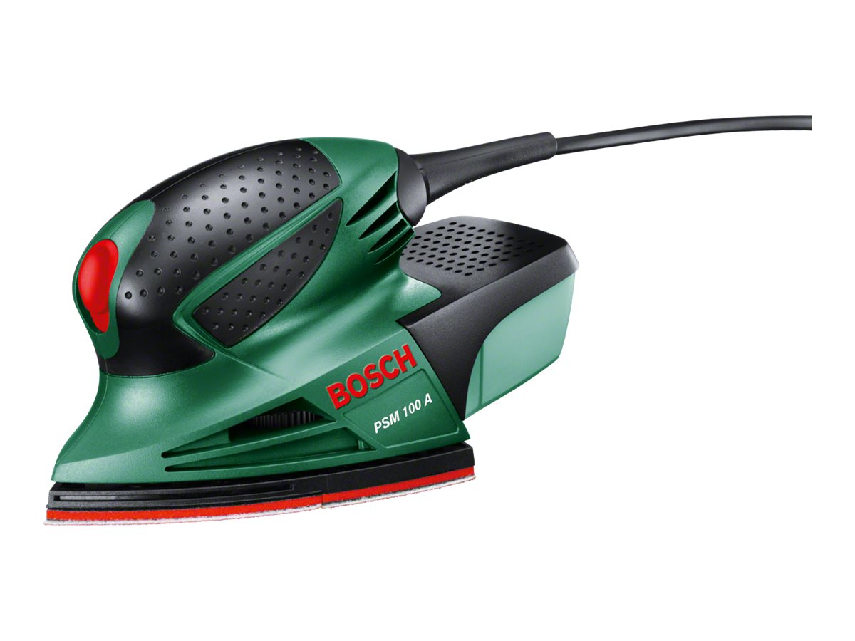 Rystepudser Bosch PSM 100 A - multisliber, 26.000 OPM, sort/grøn/rød