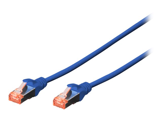 DIGITUS CAT 6 S-FTP Patch Cord - 0.25m (10-Pack) - Blå - 0.25m