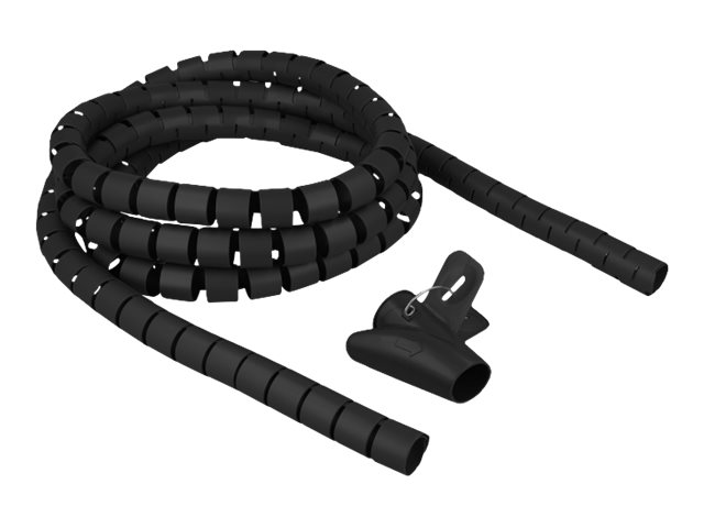 Delock Spiral Hose with Pull-in Tool 2.5m Sort