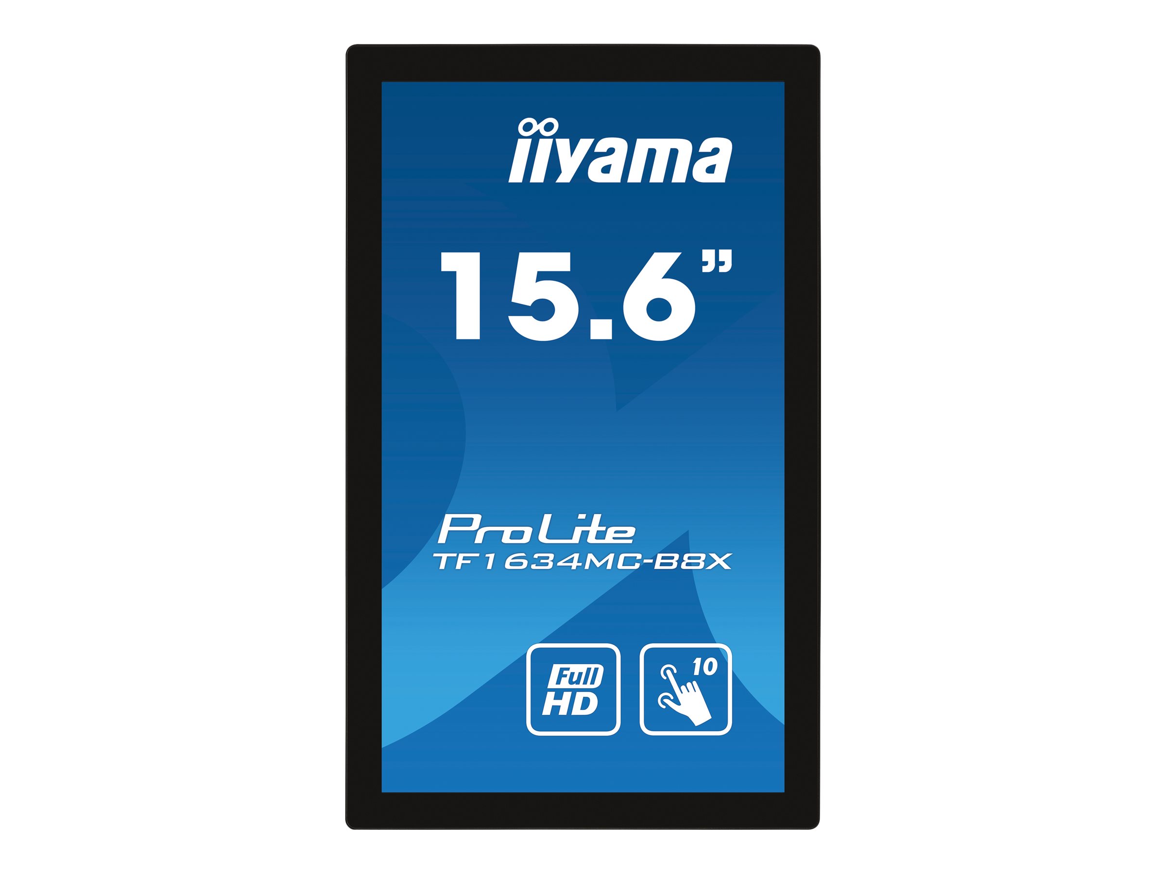 Iiyama Prolite Tf1634mc-b8x 15.6 tommer Touch Open Frame Fhd Ips 16:9 15.6 tommer 1920 × 1080pixels Ips 16:9 60hz