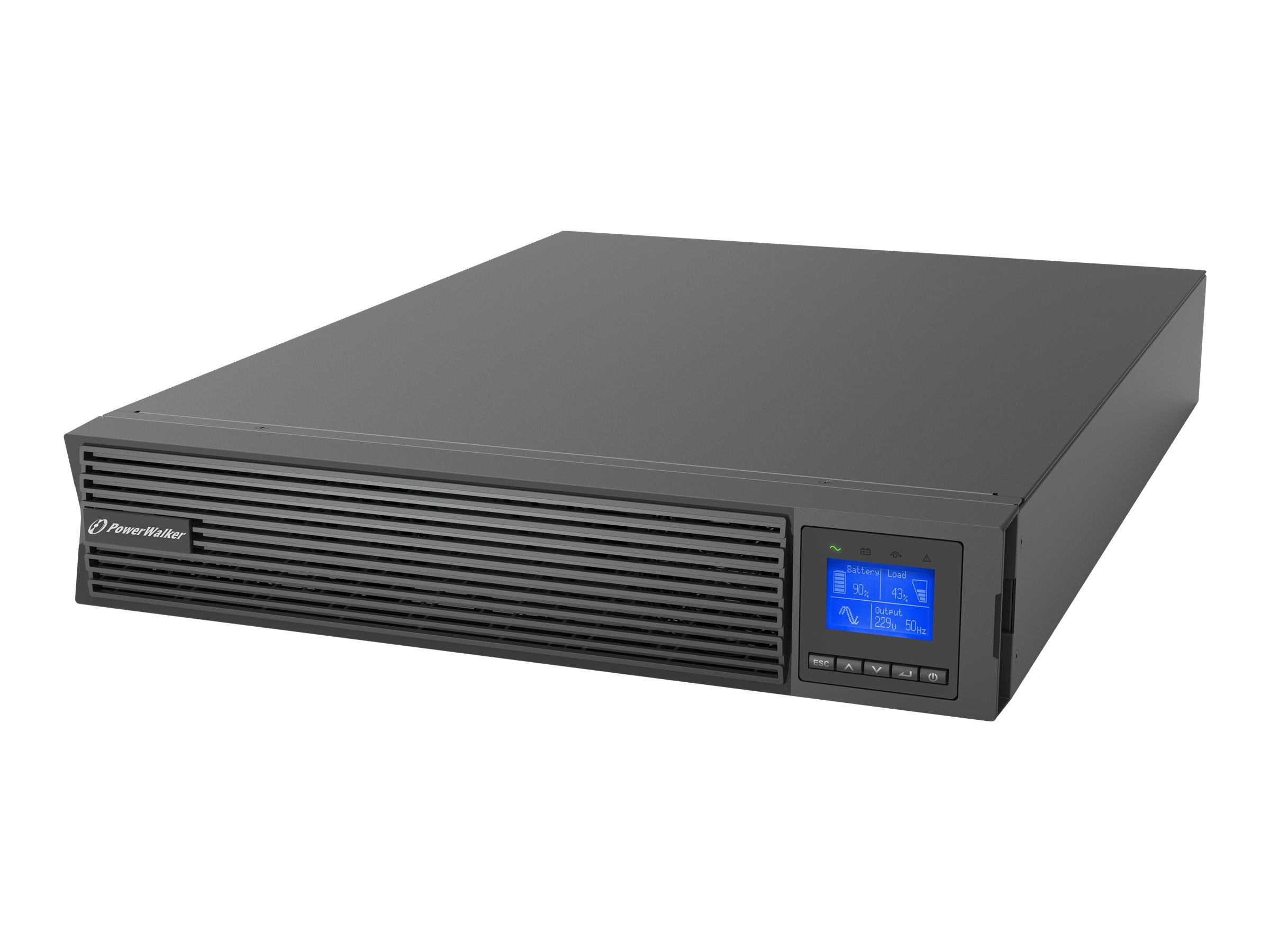 BlueWalker 10122199 - PowerWalker VFI ICR IoT - 3000VA/3000W - On-Line UPS