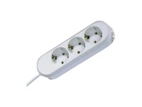 Bachmann SMART Stikdåse 3-stik 16A Hvid 5m