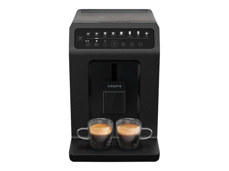 Krups Evidence EA897B10 Eco-Design - Automatisk kaffemaskine med mælkeskummer - 15 bar - skifer