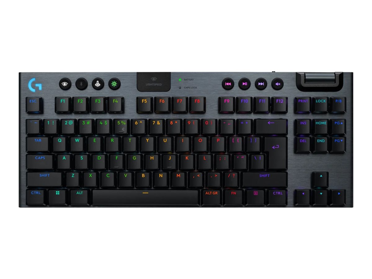 Logitech G915 X LIGHTSPEED - TKL - Clicky - 80 % (TKL) - Gaming Tastatur - Amerikansk engelsk - Sort