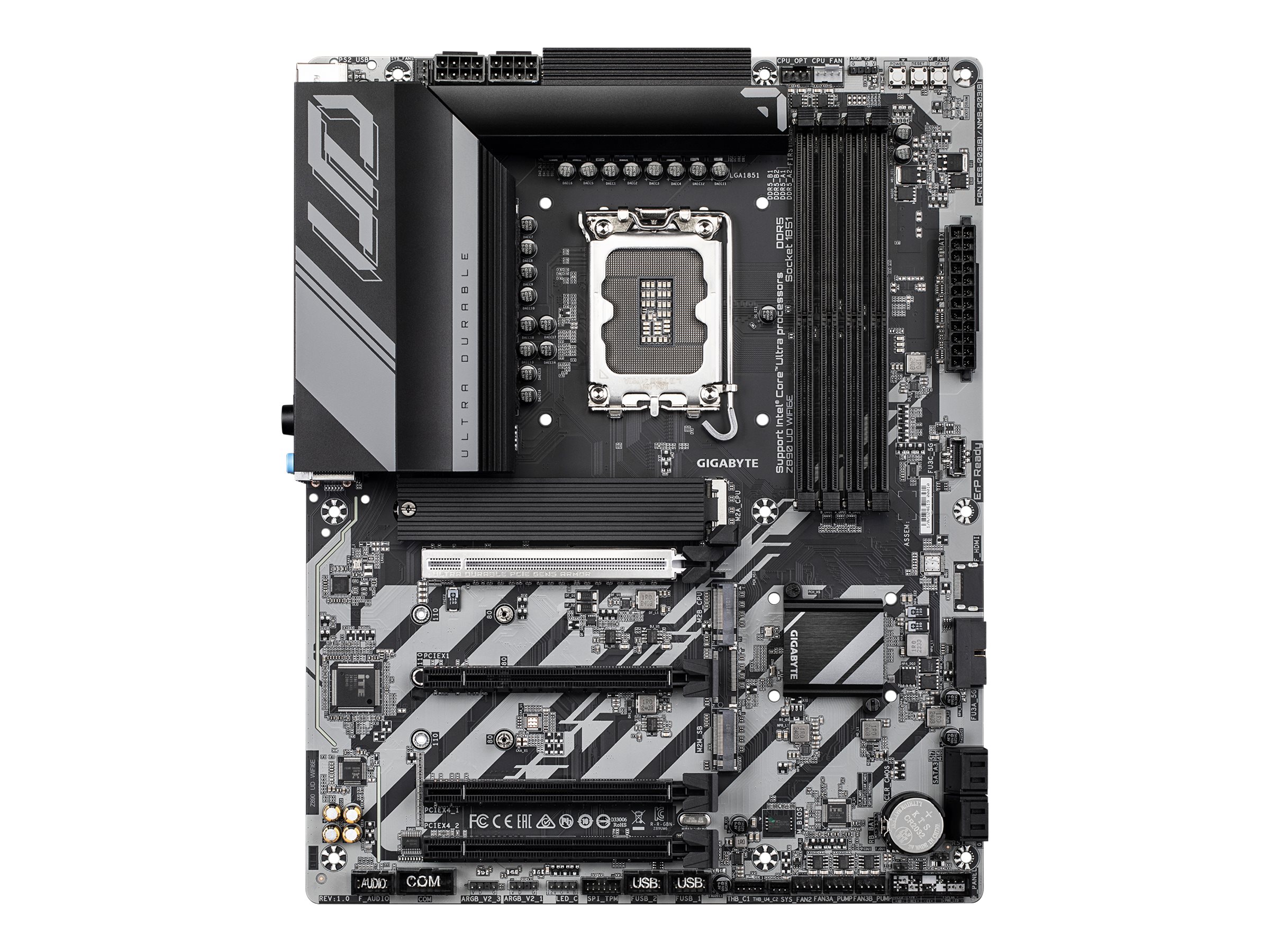 GIGABYTE Z890 UD WIFI6E Bundkort - Intel Z890 - Intel LGA1851 socket - DDR5 RAM - ATX