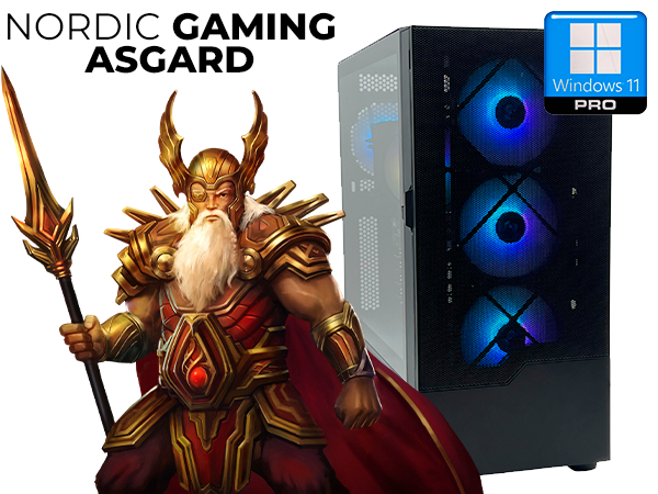 Nordic Gaming Asgard Odin V5 Gaming PC | Ultra 7 32GB RTX 5070Ti 2TB W11P