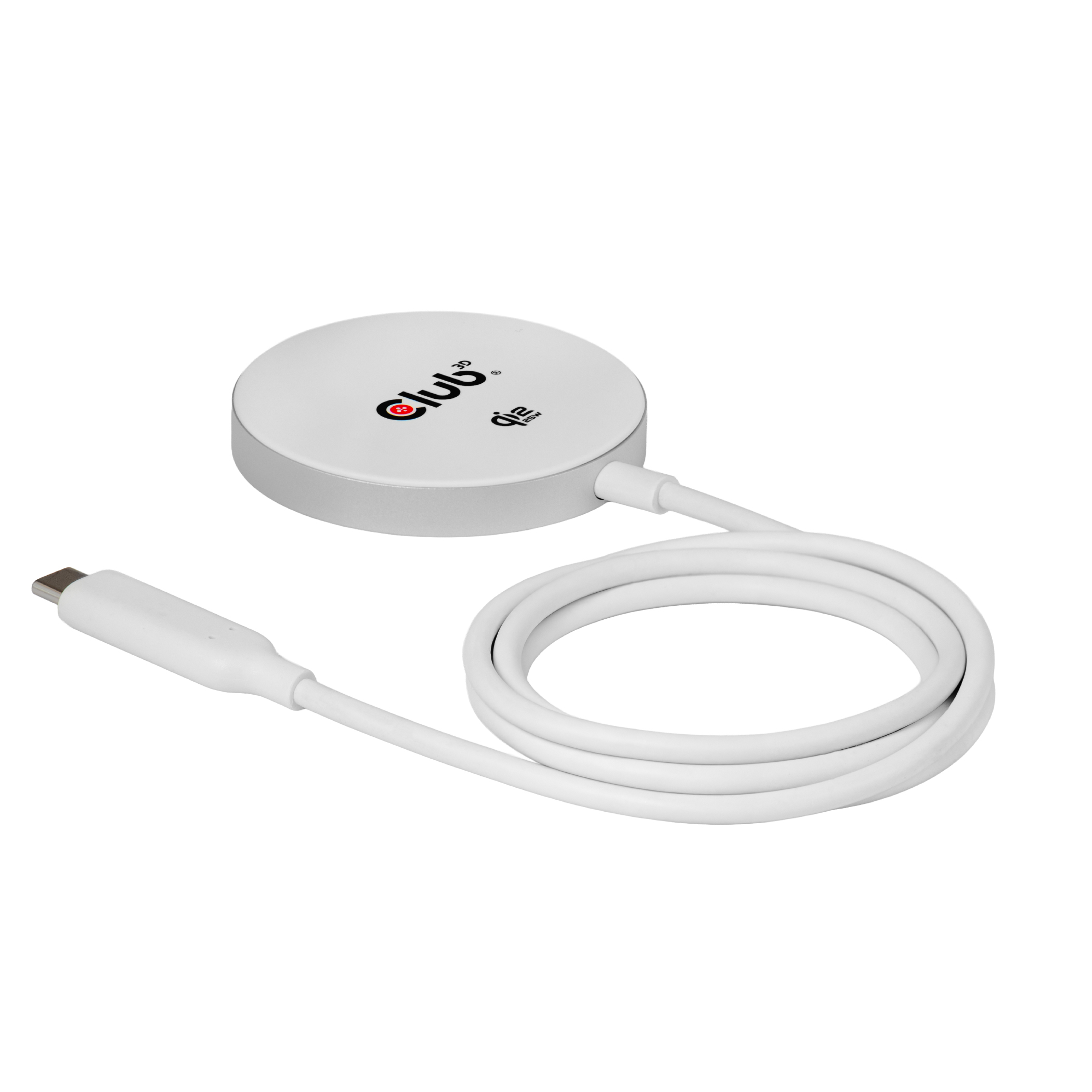 Club 3D CAC-3026 wireless charging pad - Qi2 Qi cerfified MagSafe compatible magnetic - 25 Watt