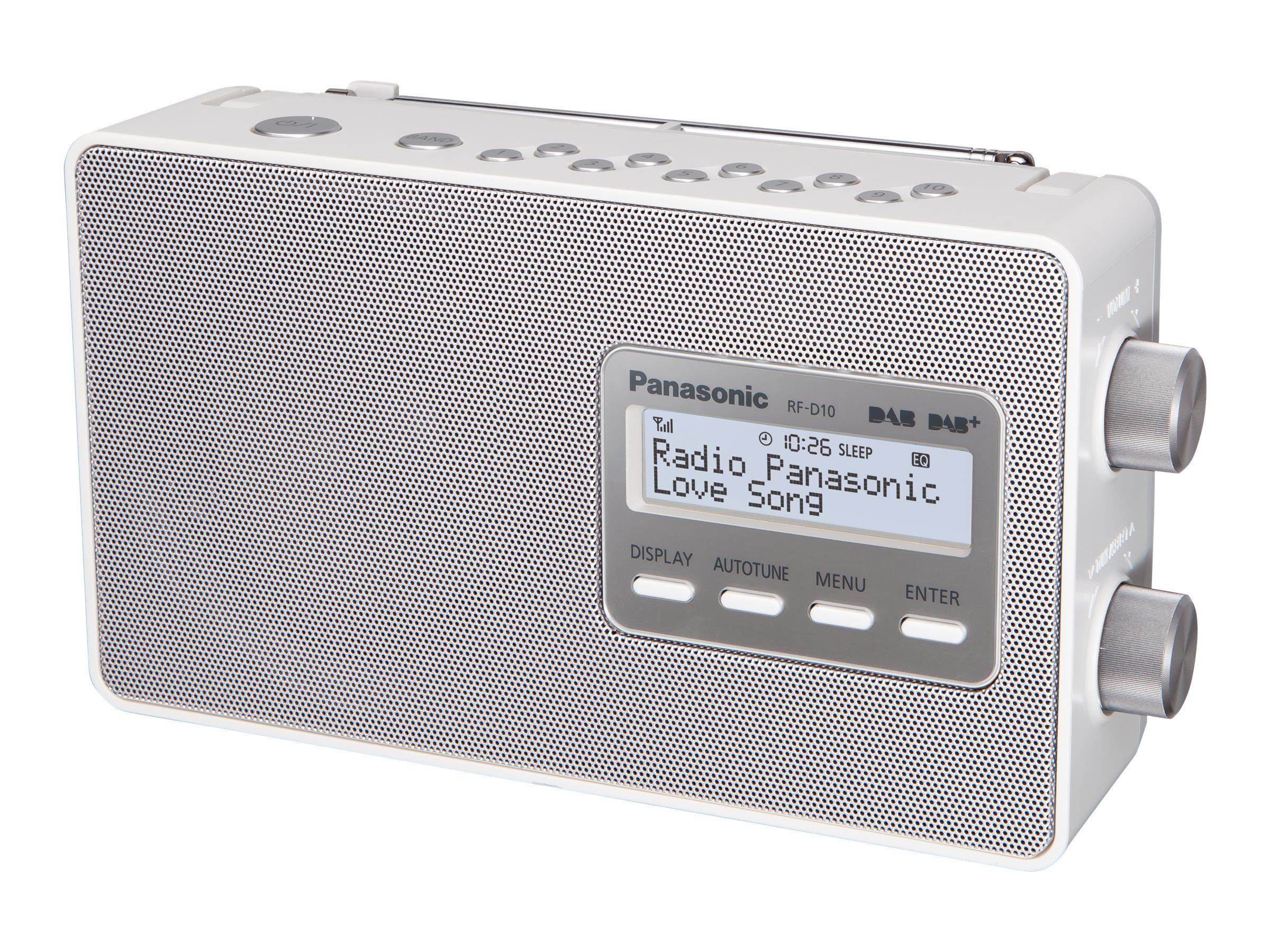 Panasonic-RF-D10EG - DAB bærbar radio - 2 Watt - hvid