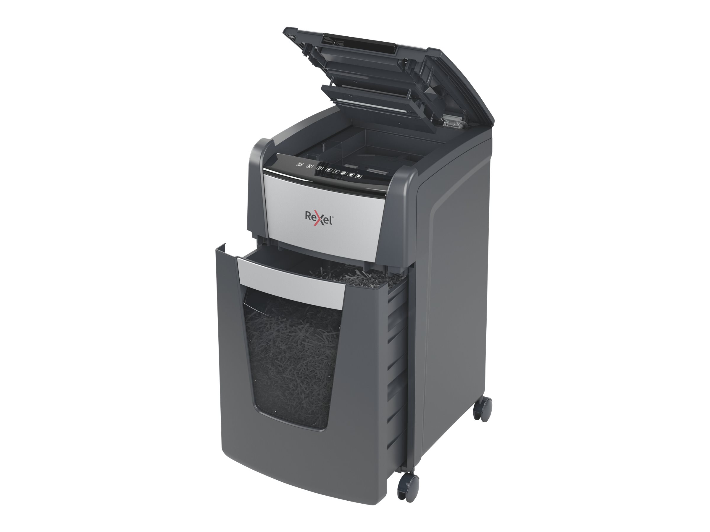 Rexel Makulator Optimum AutoFeed+ 225X krydsmakulering, 4x24mm P4, 225 ark