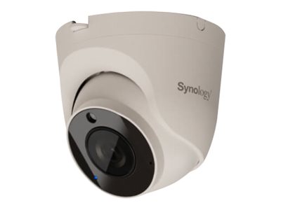 Synology TC500 - Netværksovervågningskamera - panonering / hældningsvinkel - kanontårn - vandtæt - farve (Dag/nat) - 2880 x 1620 - fast brændvidde - audio - LAN 10/100 - TAA-kompatibel