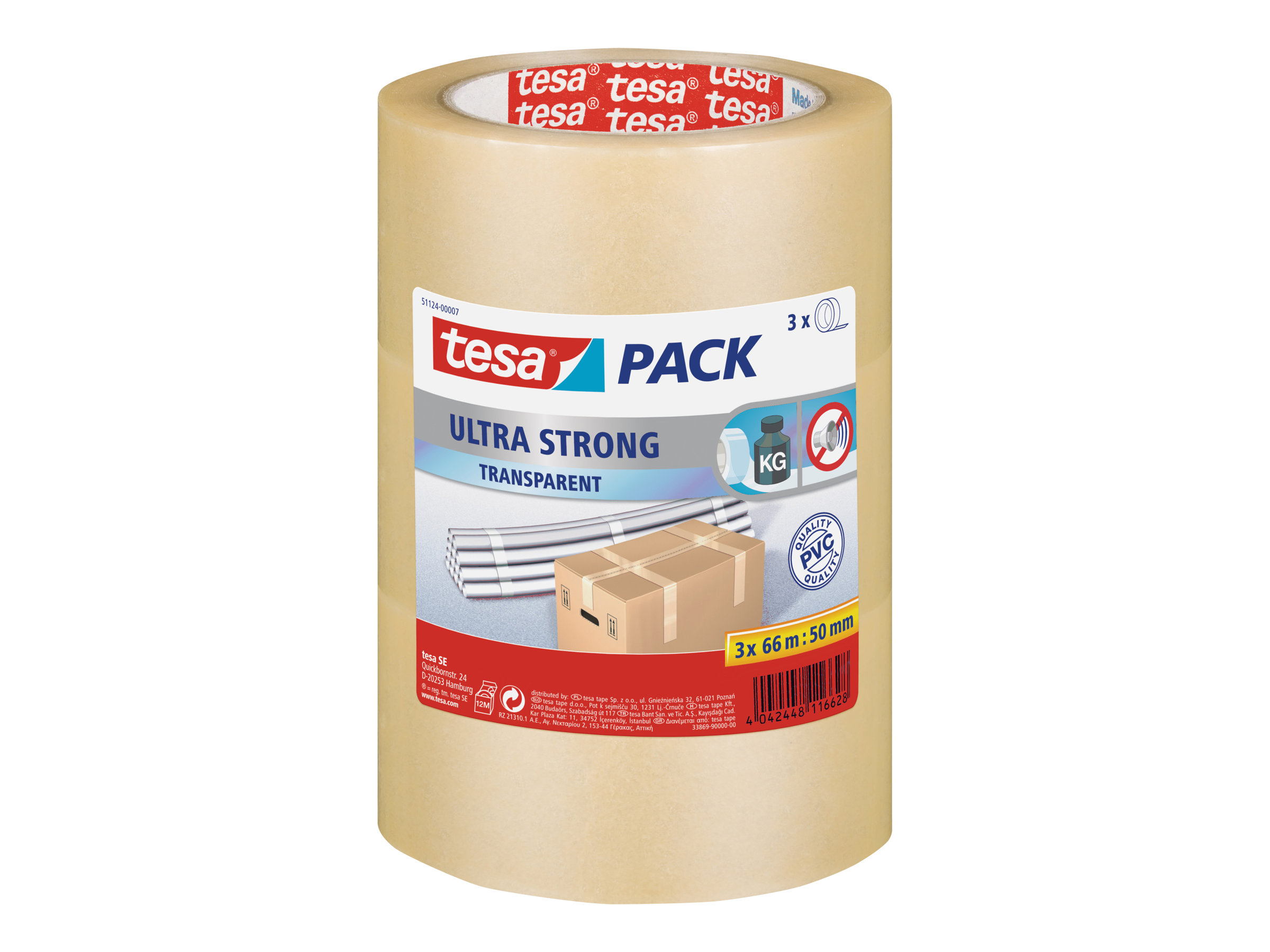 Tesapack Ultra Strong Transparent Pakketape