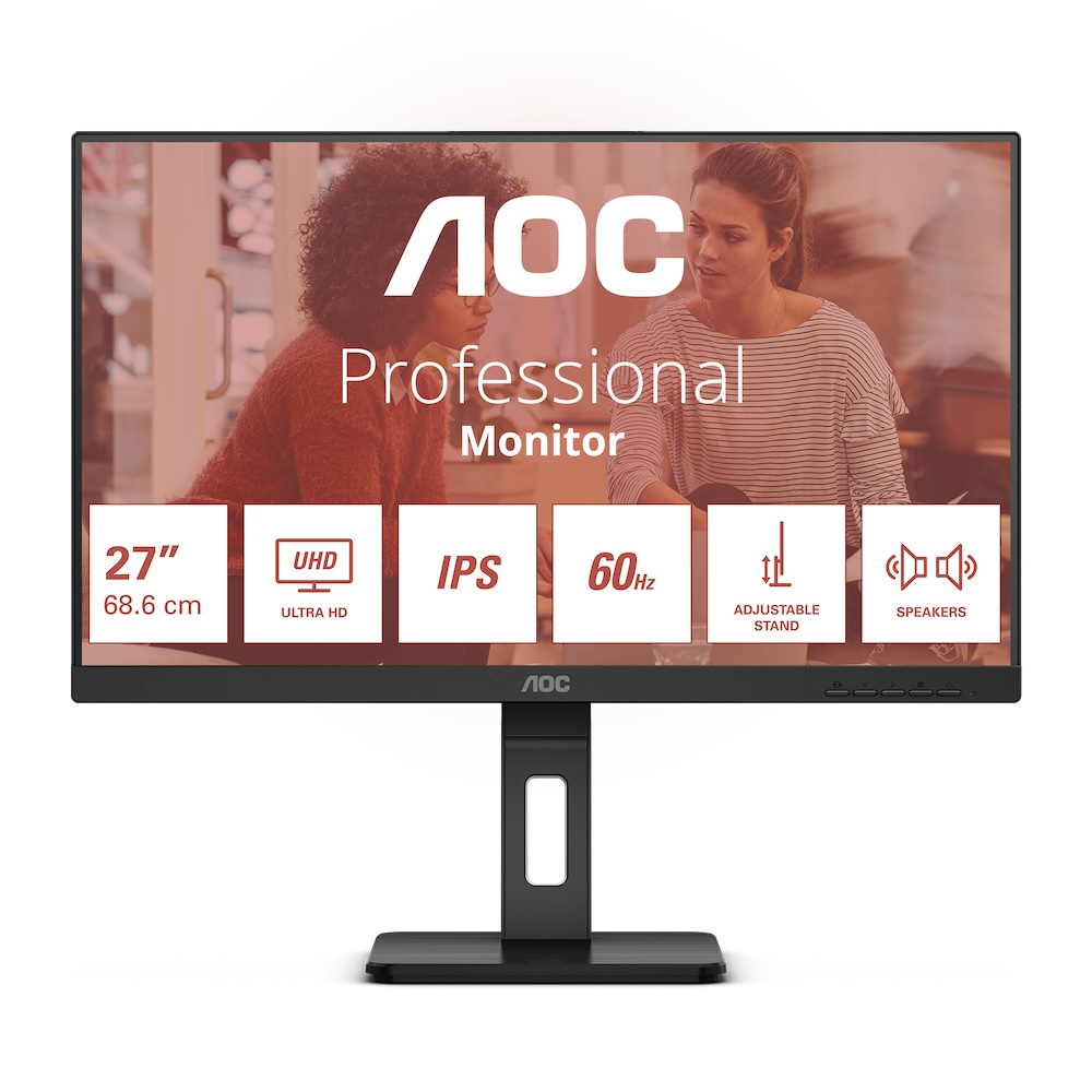 AOC U27E3UF 27" IPS 3840 x 2160 (4K) HDMI DisplayPort 60Hz
