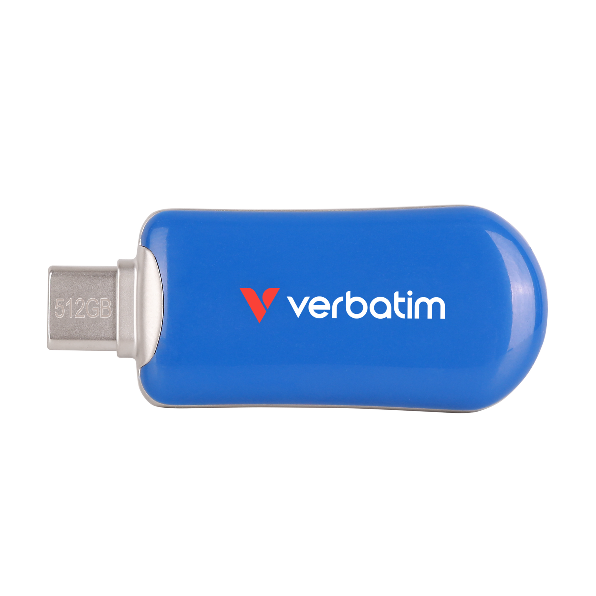 Verbatim 30235, 512 GB, USB Type-C, 3.2 Gen 1 (3.1 Gen 1), 100 MB/s, Uden hætte, Blå