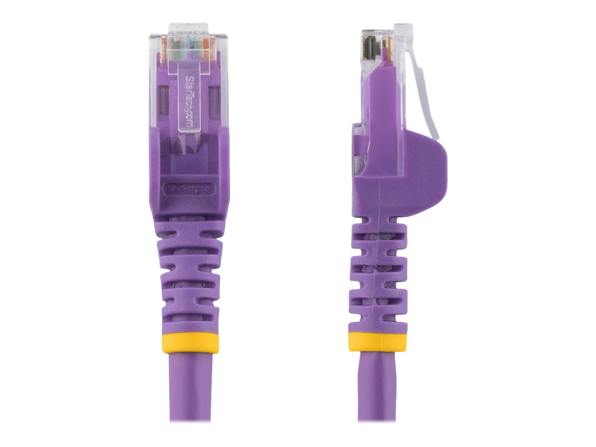 StarTech.com 3m CAT6 Cable - Purple Snagless CAT 6 Wire - 100W RJ45 UTP 650MHz Category 6 Network Patch Cord UL/TIA (N6PATC3MPL) CAT 6 Ikke afskærmet