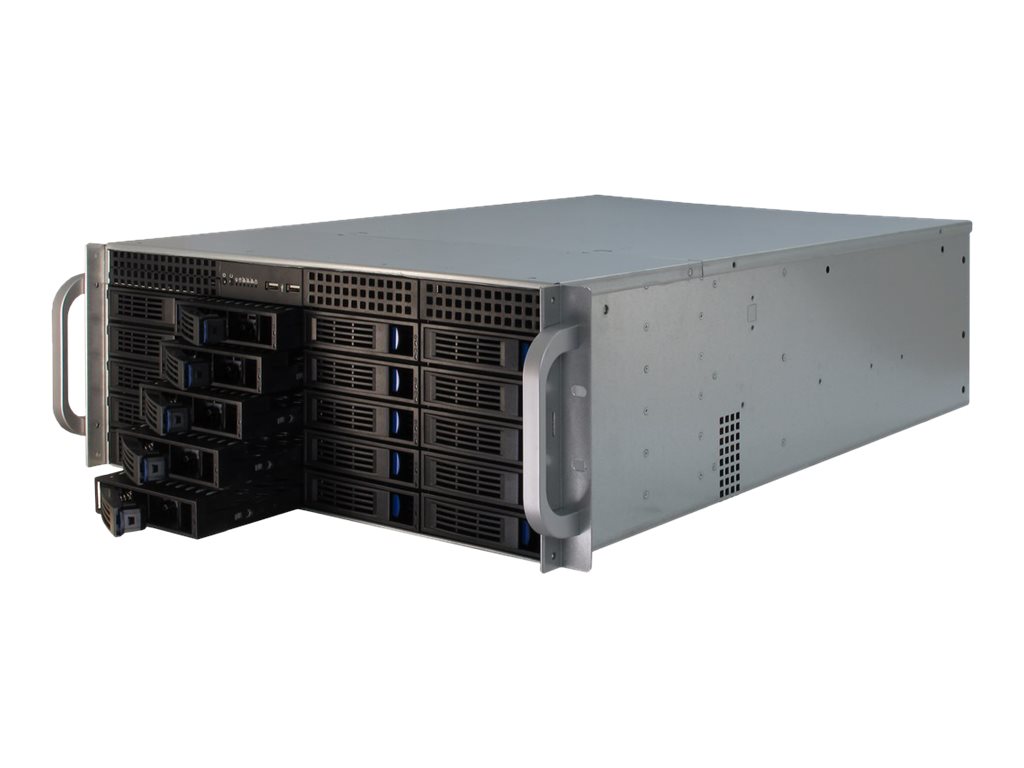 Inter-tech Ipc 4u-4420 4u Lagringskabinet Rack Blå, Rustfrit Stål