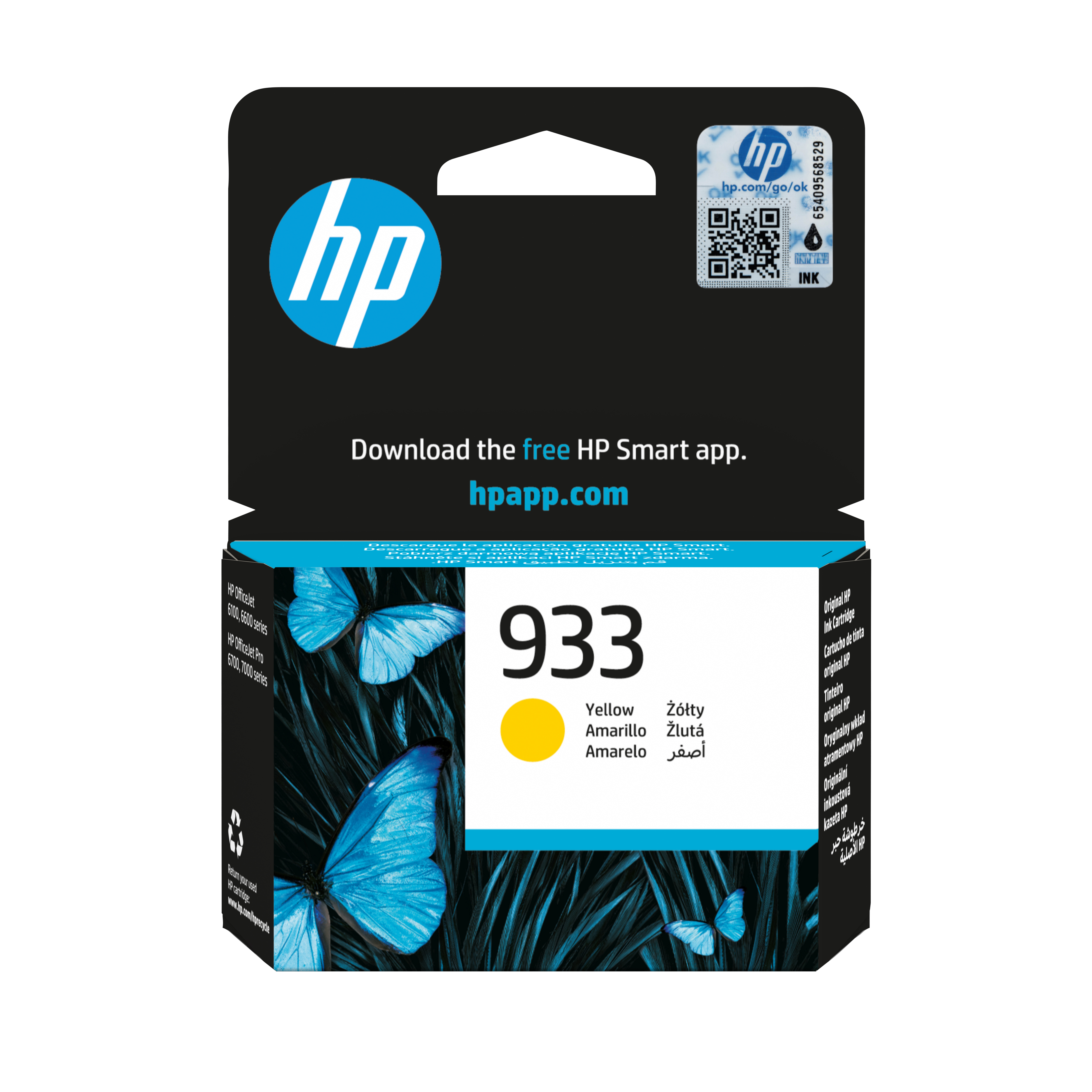 HP Original blækpatron 933 gul (CN060AE) - 330 sider