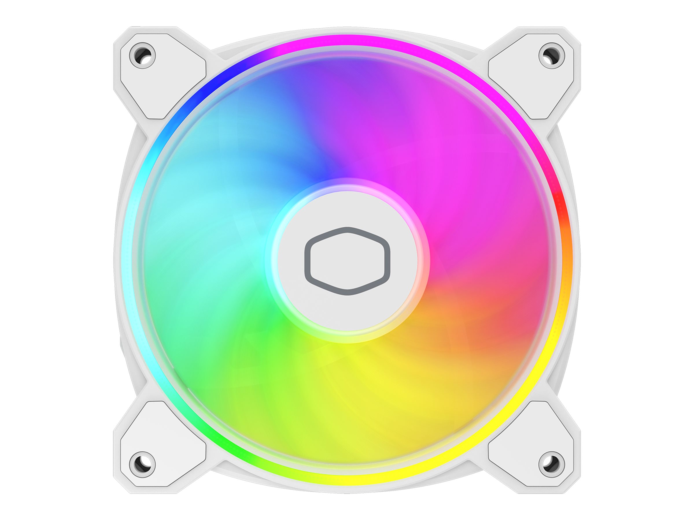 Cooler Master MasterFan MF120 HALO² - Kabinet køler - 120mm - Hvid