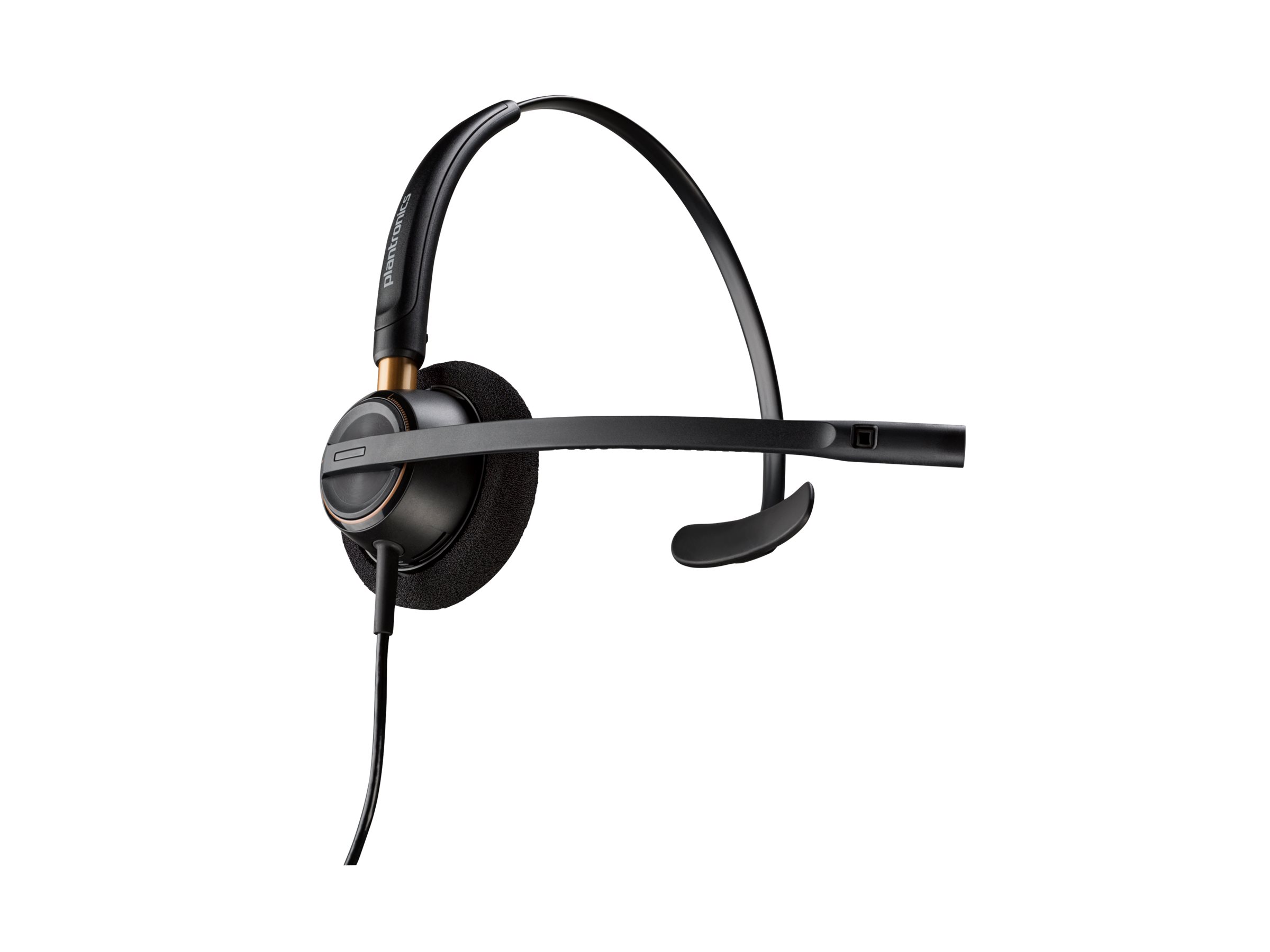 HP Poly EncorePro HW510 - EncorePro 500 series - headset - på øret - kablet - 3,5 mm jackstik - sort - Certified for Skype for Business, UC-certificeret