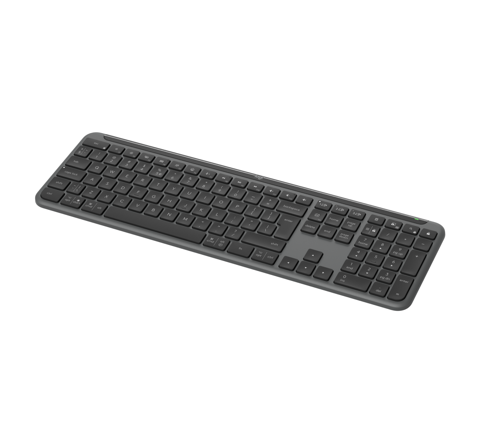 Tastatur Logitech Signature Slim K950 - trådløst, fuld størrelse, US International, grafit