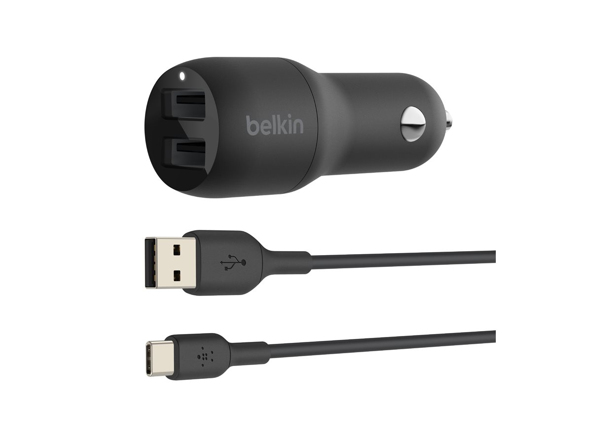 Belkin BOOST CHARGE Bilstrømsadapter 24Watt Automobil cigarettænder