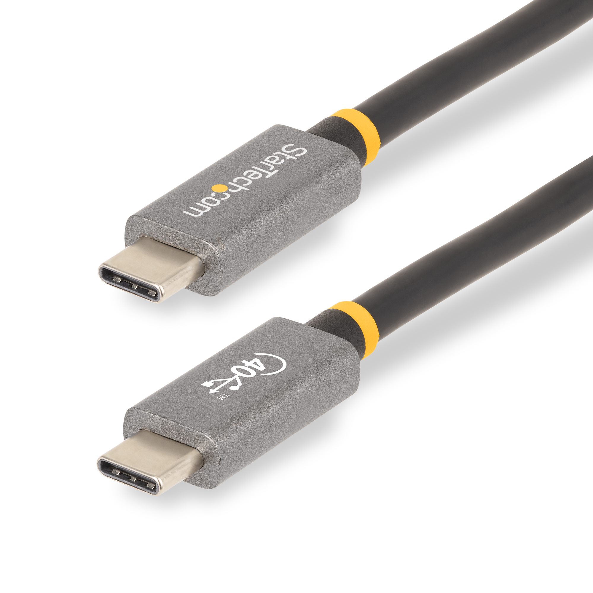 StarTech.com 3ft (1m) USB4 Cable, USB-IF Certified USB-C Cable, 40 Gbps, USB Type-C Data Transfer Cable, 100W Power Delivery, 8K 60Hz, Compatible