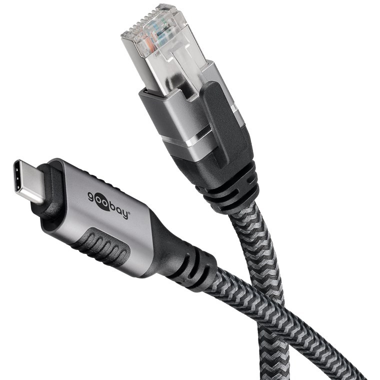 Goobay USB-C 3.1 til RJ45 netværksadapter  10 m CAT6 1 Gbit/s