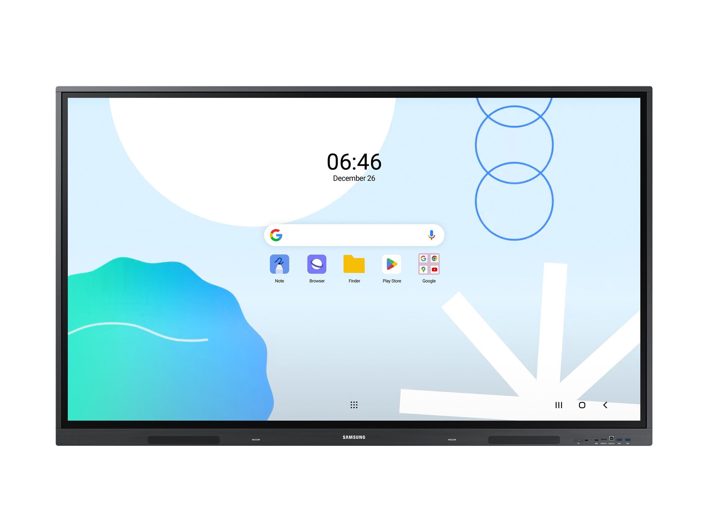 Samsung Interactive Display WA65D - 65 Diagonal klasse WAD Series LED-bagbelyst LCD paneldisplay - uddannelse/virksomhed - med indbygget interaktivt whiteboard, berøringsskærm (multi-berøring) - Android - 4K UHD (2160p) 3840 x 2160 - space grey