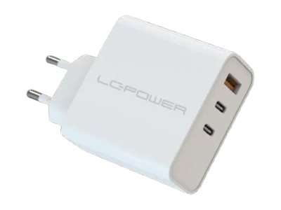 LC Power LC-GAN-65 power adapter - GaN - USB Type A 2 x USB-C - 65 Watt