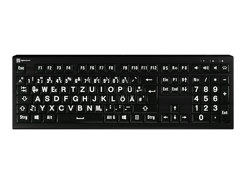 LogicTastatur LKB-LPWB-A2PC-DE Tastatur Saksnøglekontakt Kablet Tysk Tysk