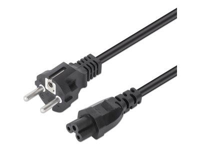 Manhattan Power CEE 7/7 Strøm IEC 60320 C5 Sort 3m Strømkabel