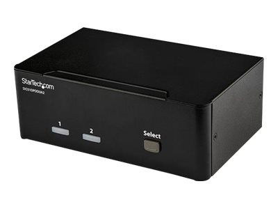 StarTech.com 2-Port DisplayPort KVM - Dual-Monitor - 4K 60 - Audio & USB Peripheral Support - DP 1.2 - USB Hub (SV231DPDDUA2) KVM / audio / USB switch billede