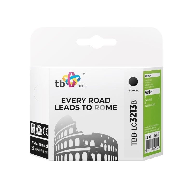 TB Print TBB-LC3213B Sort Blæk til Brother