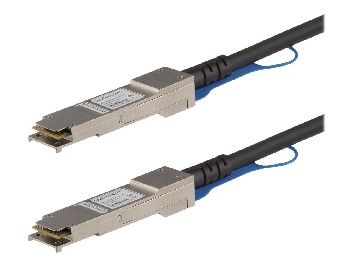 StarTech.com 1m QSFP to QSFP Direct Attach Cable for Juniper QFX-QSFP-DAC-1M 40GbE QSFP Copper DAC 40 Gbps Passive Twinax Dobbelt-axial 1m Direkte
