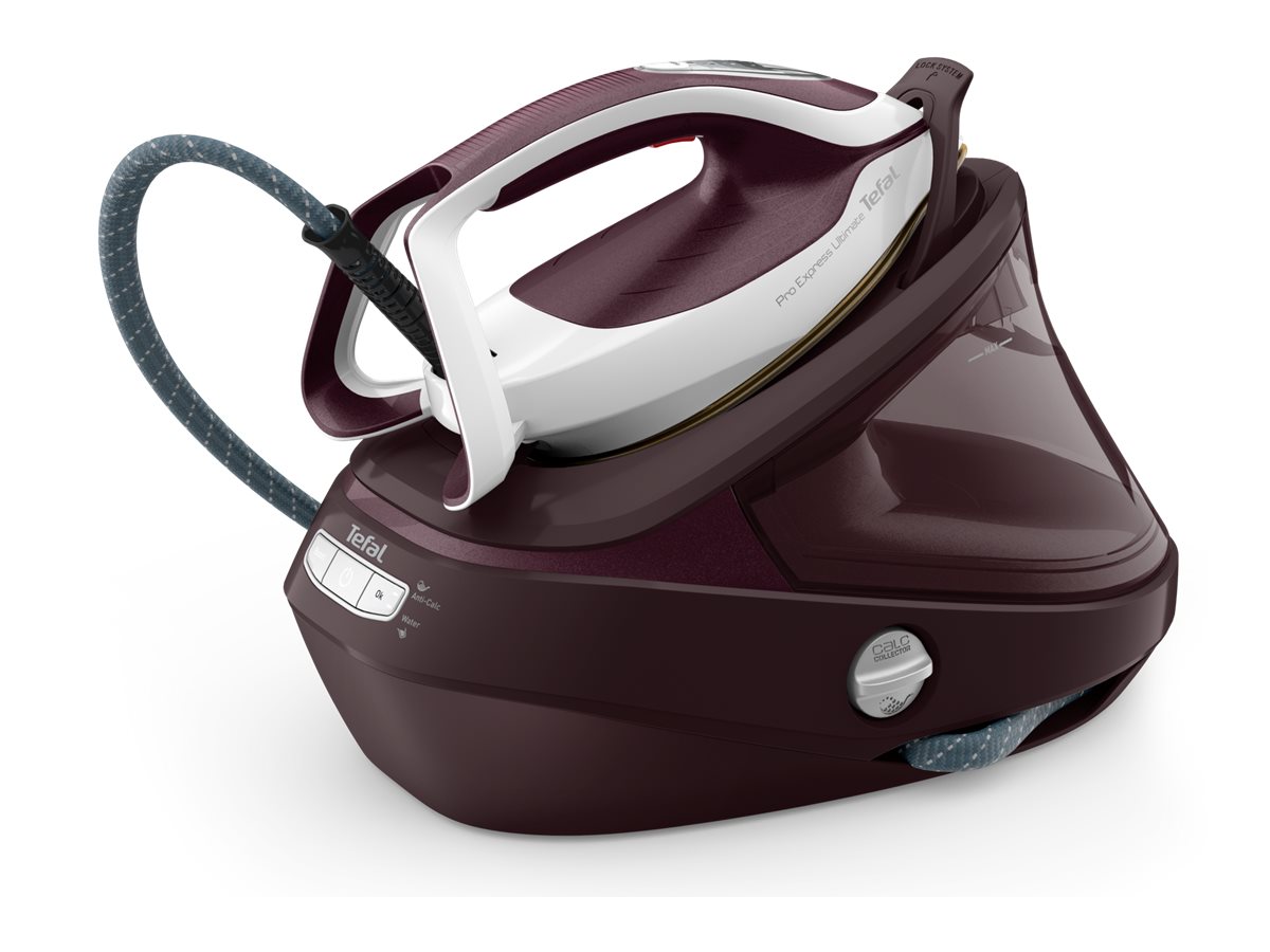 Tefal Pro Express Ultimate II GV9721E0 Dampstrygejern 3000W Rød Hvid