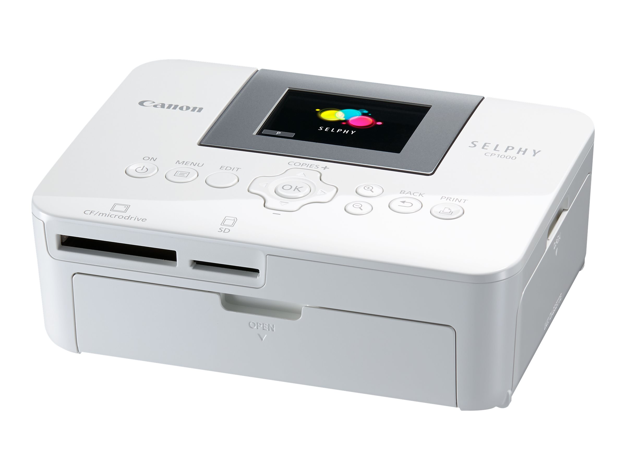 Canon SELPHY CP1000 - Printer - farve - farvesublimering - 100 x 148 mm op til 0.45 min./side (farve) - USB, USB vært - hvid