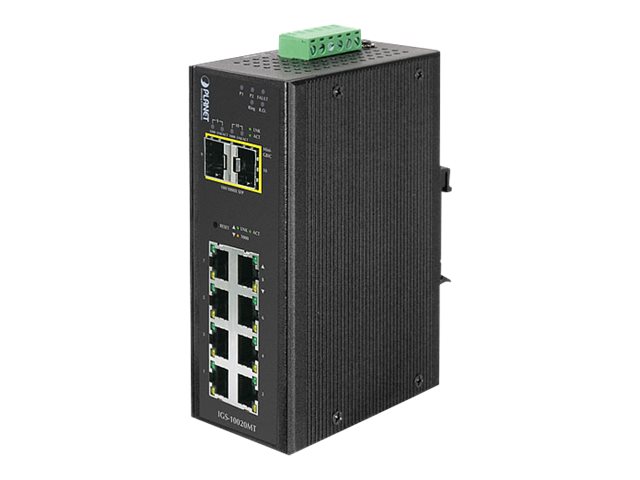 PLANET IGS-10020MT Industrial 8-port 10/100/1000T + 2-port 1G/2.5G SFP Managed Gigabit Switch
