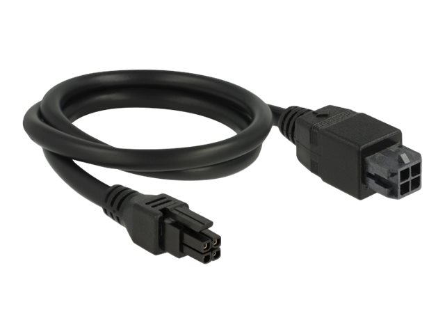 Delock Forlængerkabel til strøm 50cm Sort