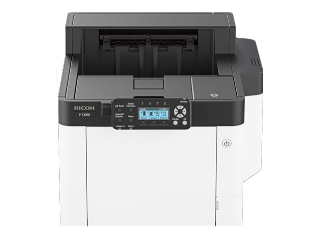 Ricoh P C600 - Printer - farve - Duplex - laser - A4/Legal - 1200 x 1200 dpi - op til 40 spm (mono) / op til 40 spm (farve) - kapacitet: 600 ark - USB 2.0, Gigabit LAN, USB 2.0 vært