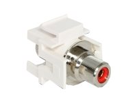 Delock - Modulært indsætning (kobling) - RCA - rød